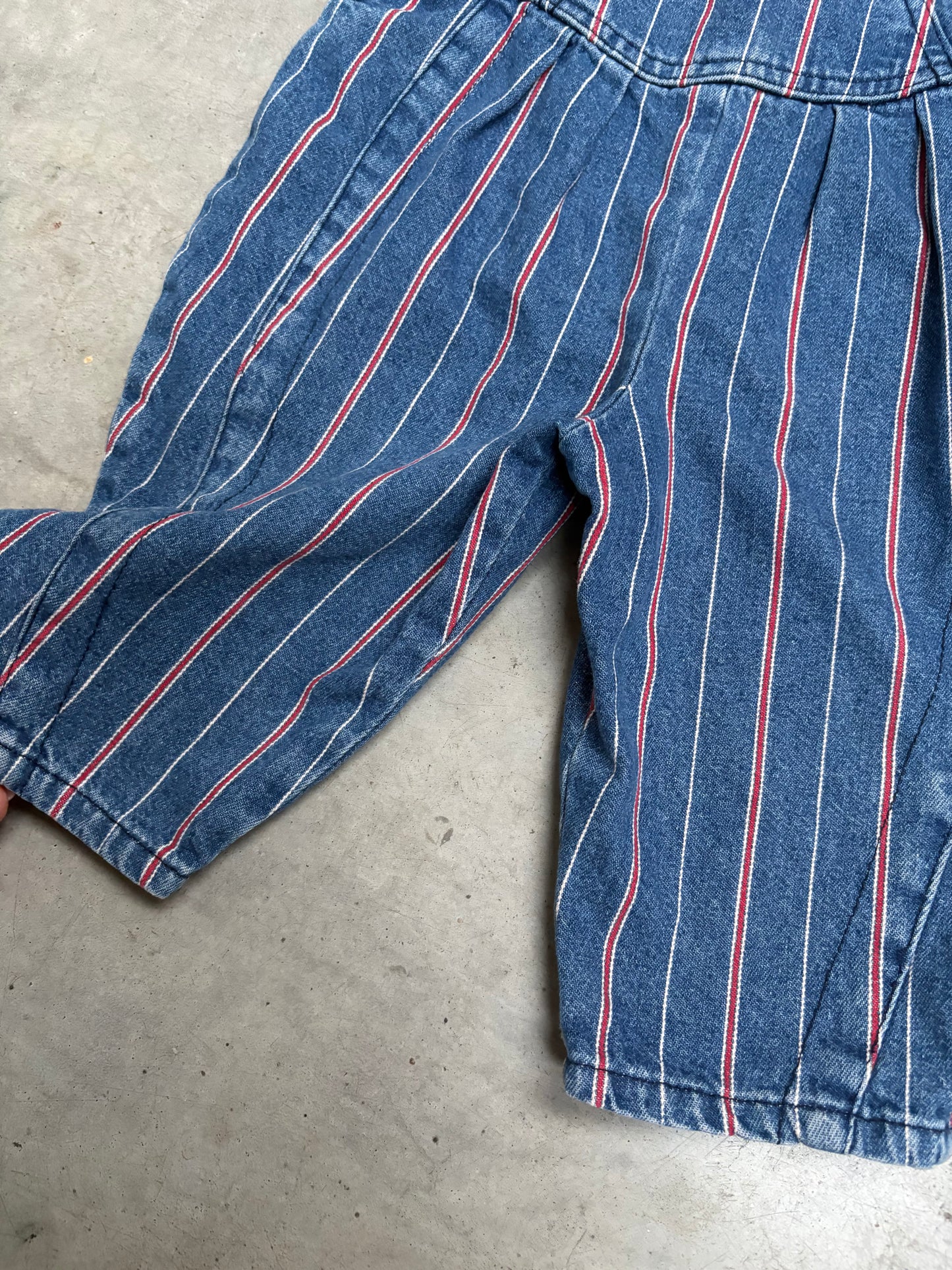 jeanssalopet strepen (6 mnd)