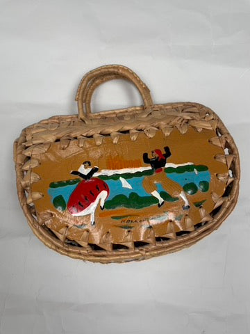 rieten handtasje "Mallorca"