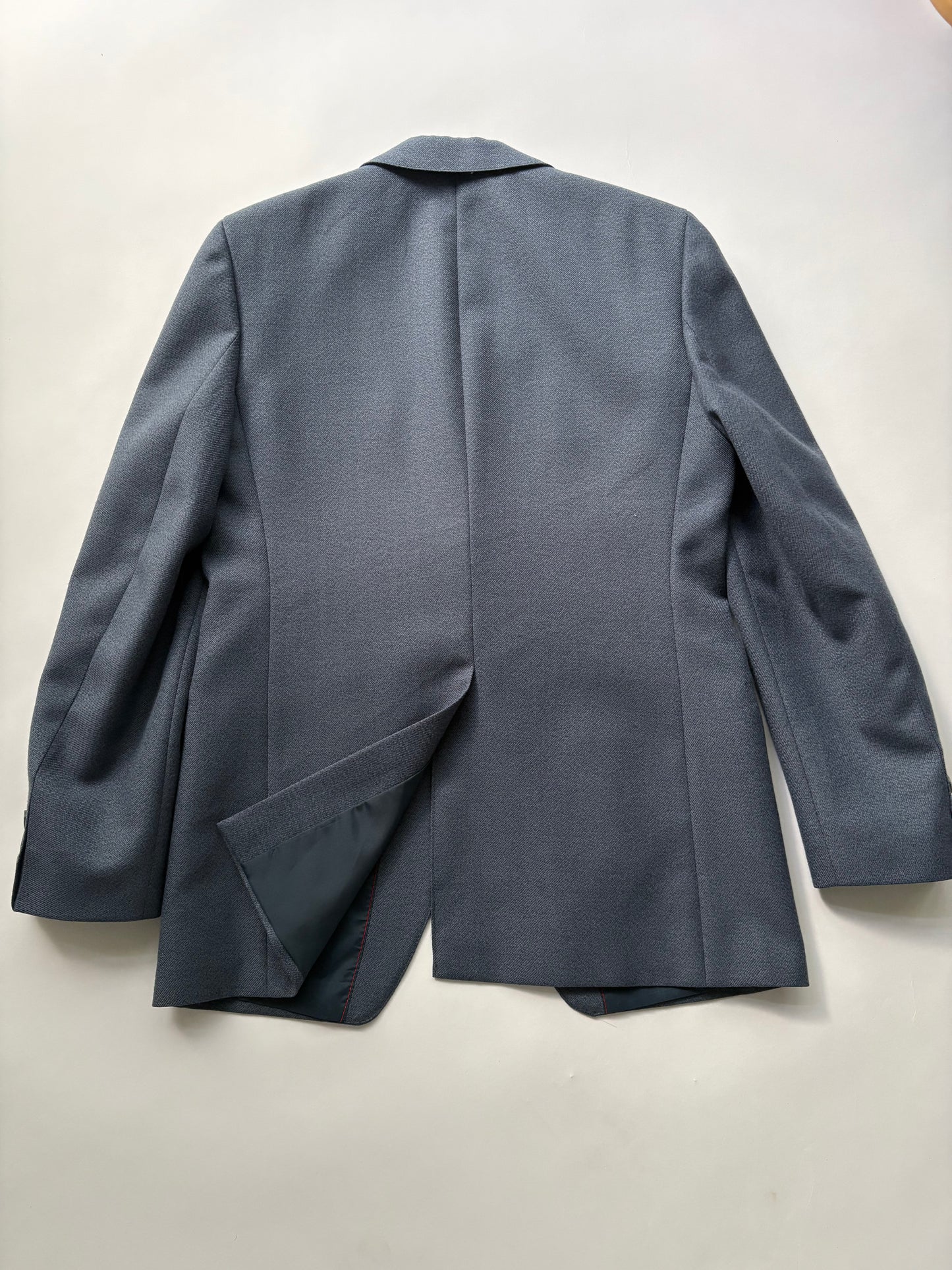blauwe wollen blazer (S/M)