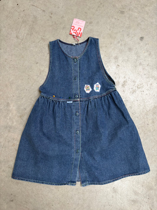 Jeansjurk beertjes (4/5 jaar)