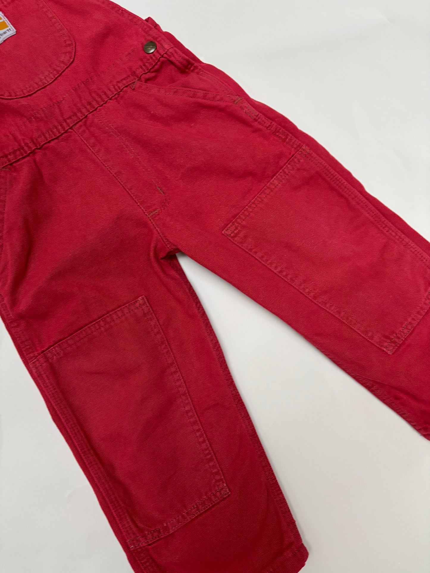 rode carhartt salopette (4 jaar)