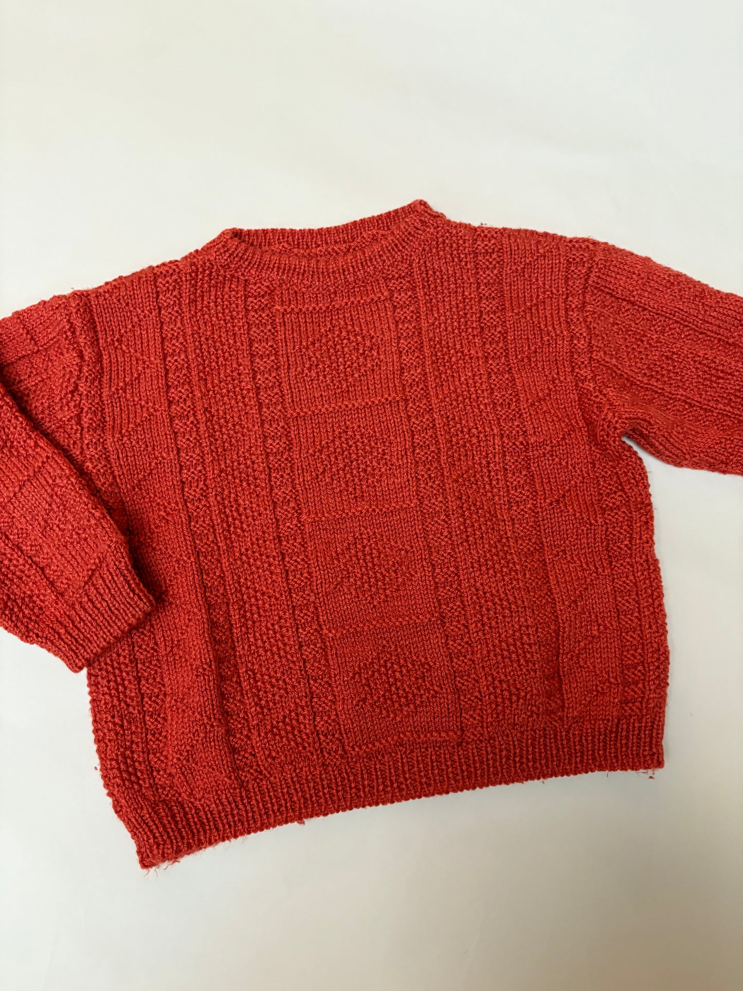 roestkleurige knit (3/4 jaar)