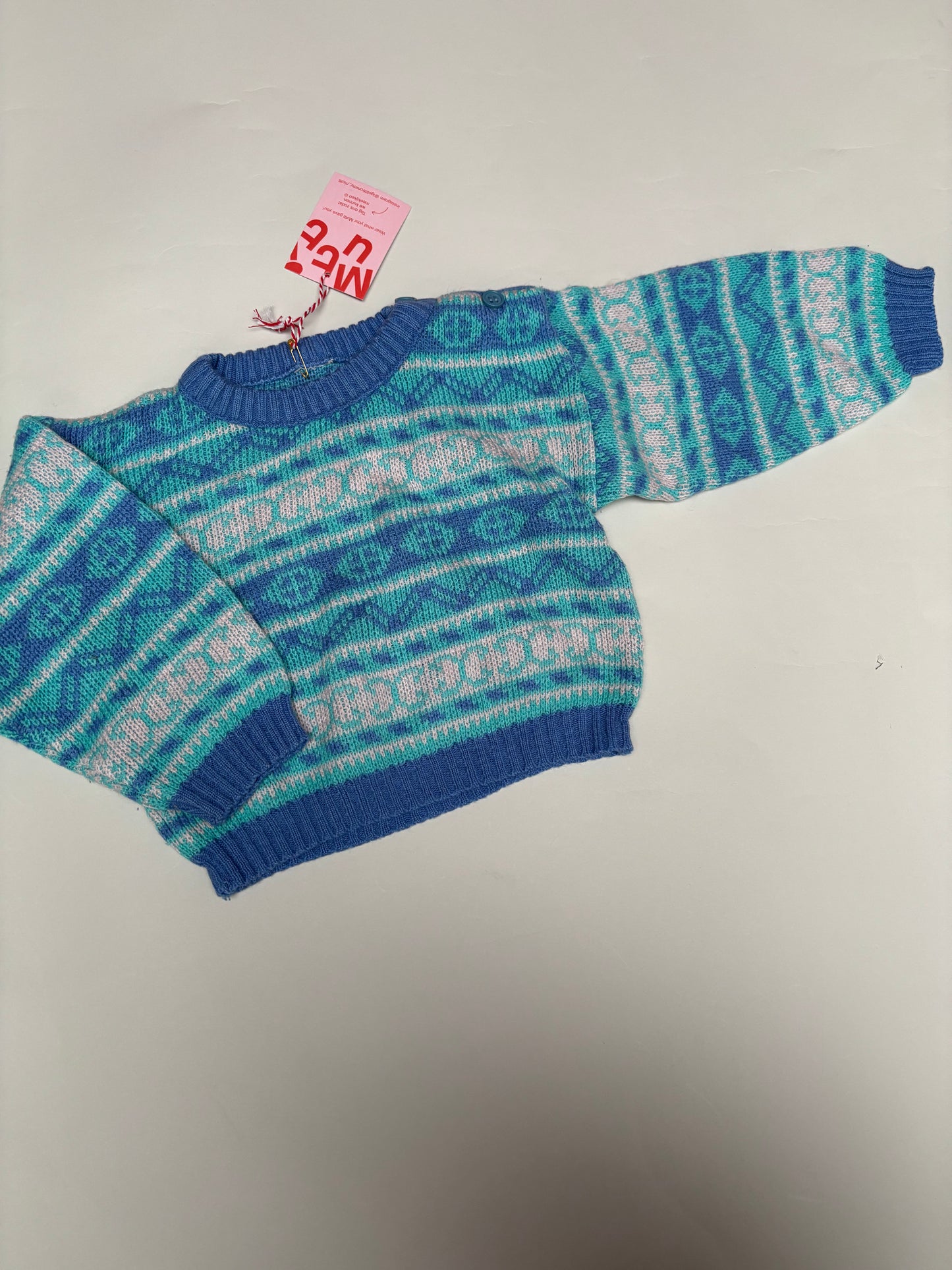 jacquard trui (9 mnd)