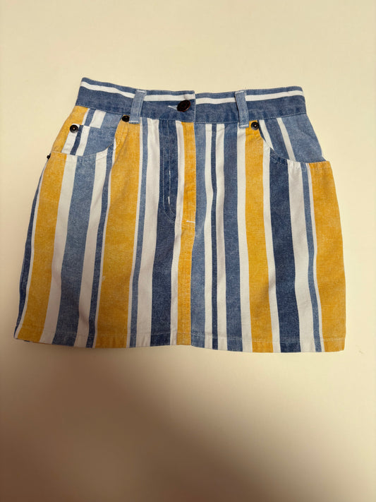 jeansrok strepen (5/6 jaar)
