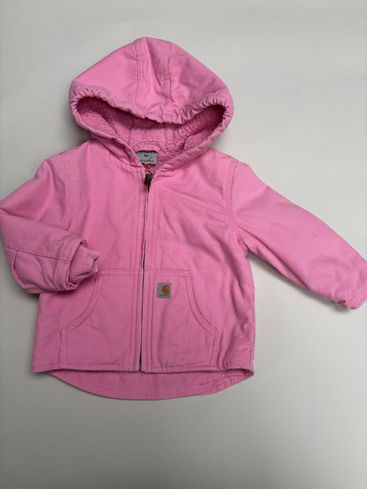 Roze carhartt jas (18 mnd)