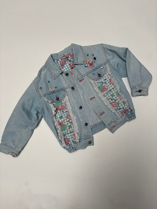 jeansjas franjes (8 jaar)