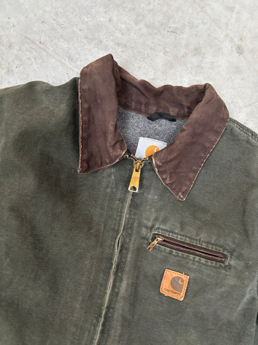 kaki detroit jacket carhartt (14 jaar- XS)