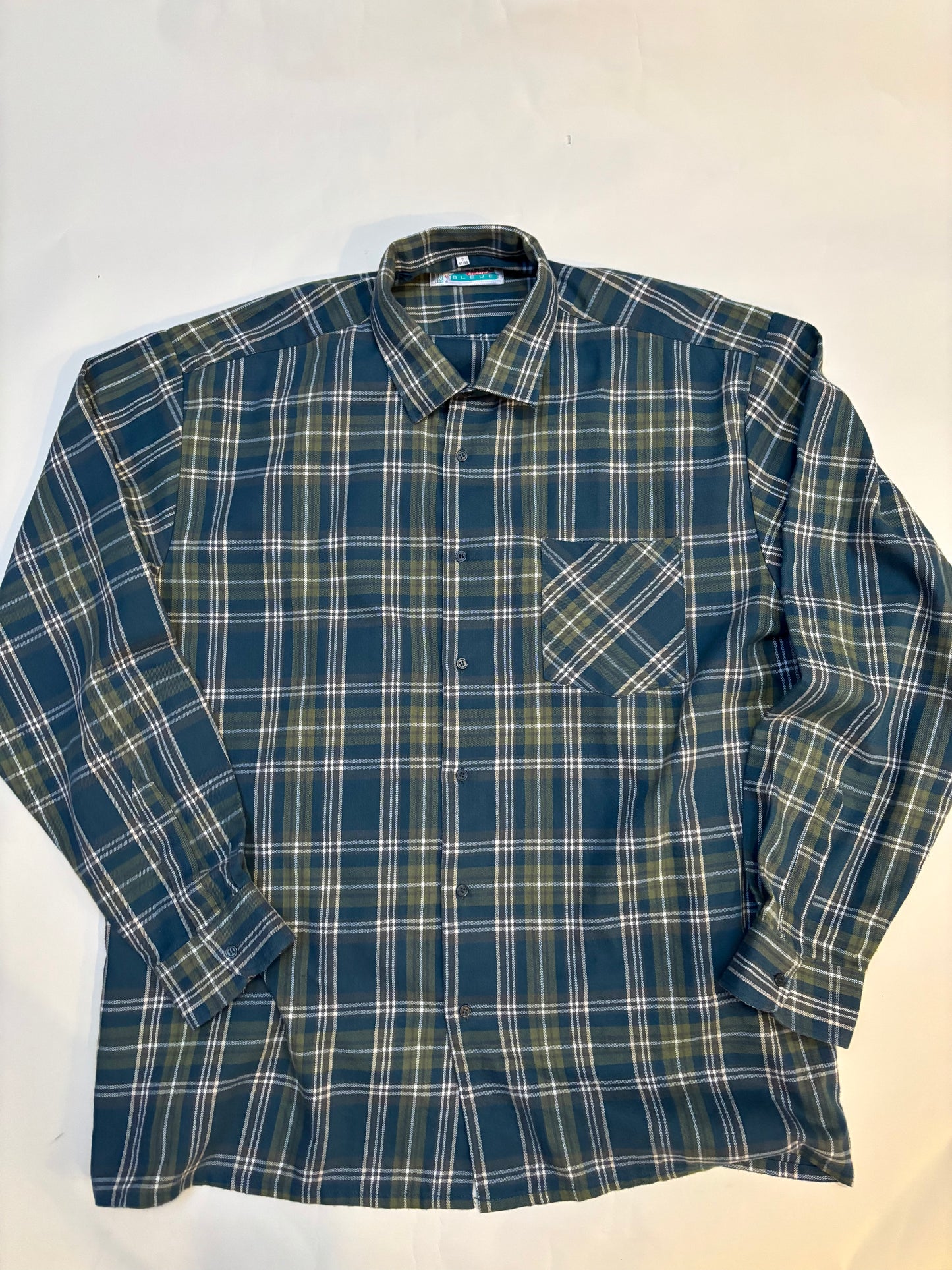 groen/blauw hemd (L/XL)