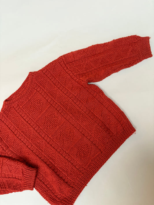 roestkleurige knit (3/4 jaar)