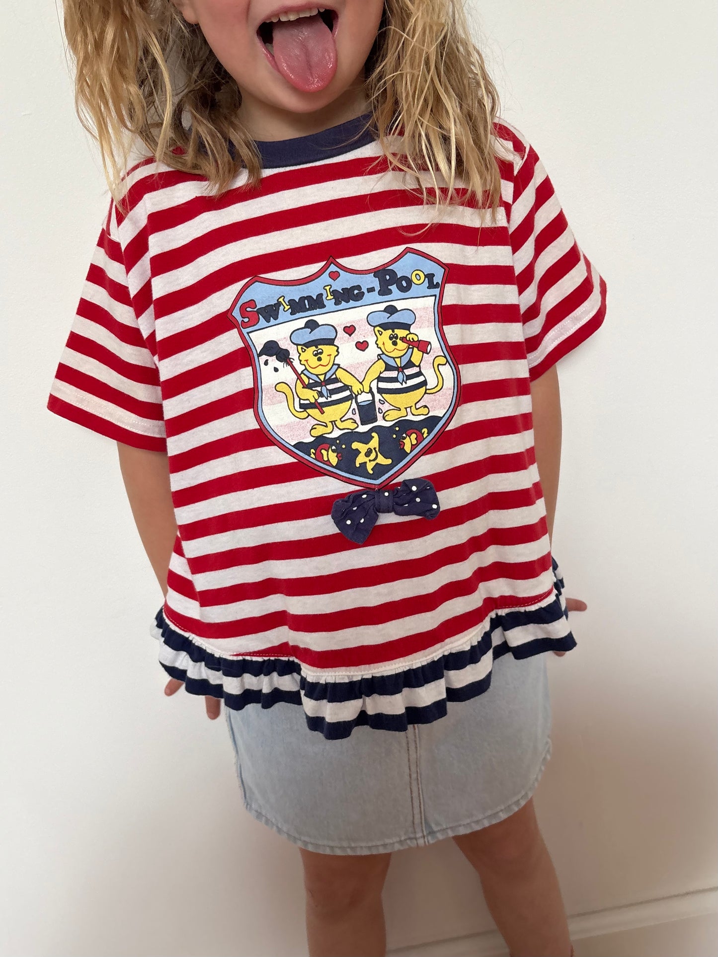 gestreepte T-shirt (6/8 jaar)