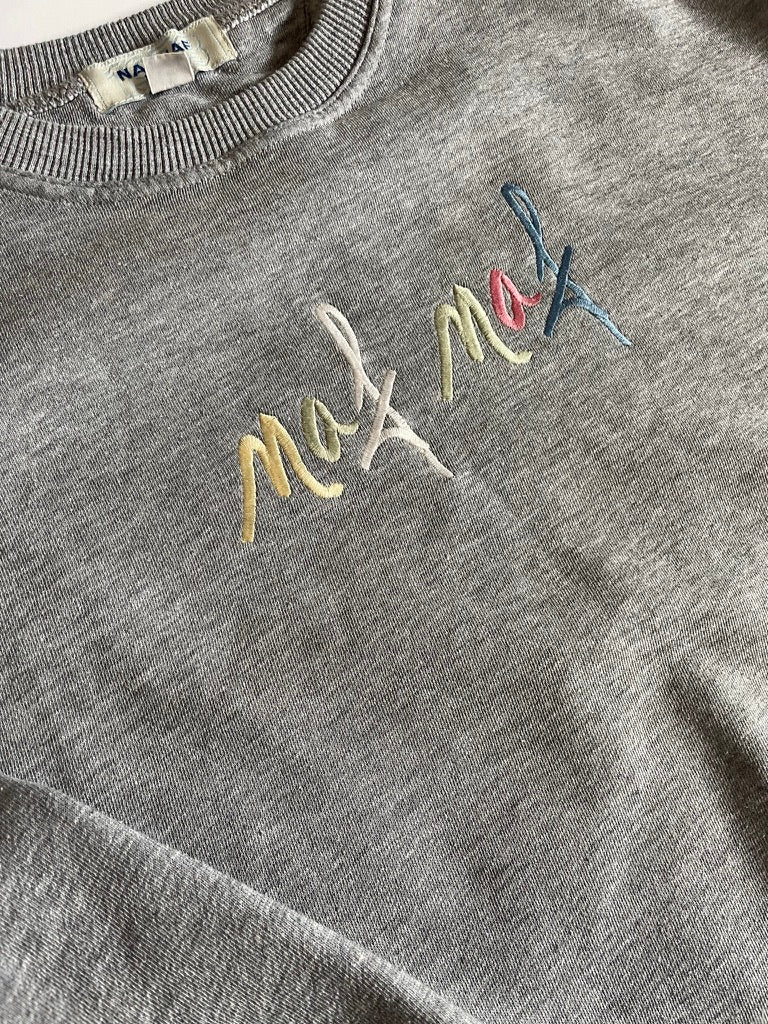 grijze NAF NAF sweater (S/M)