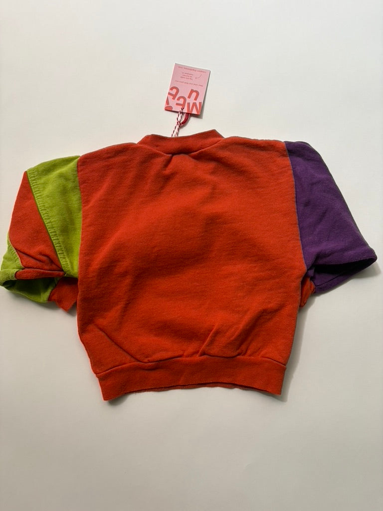 Mickey sweater colorblock (maat 86)