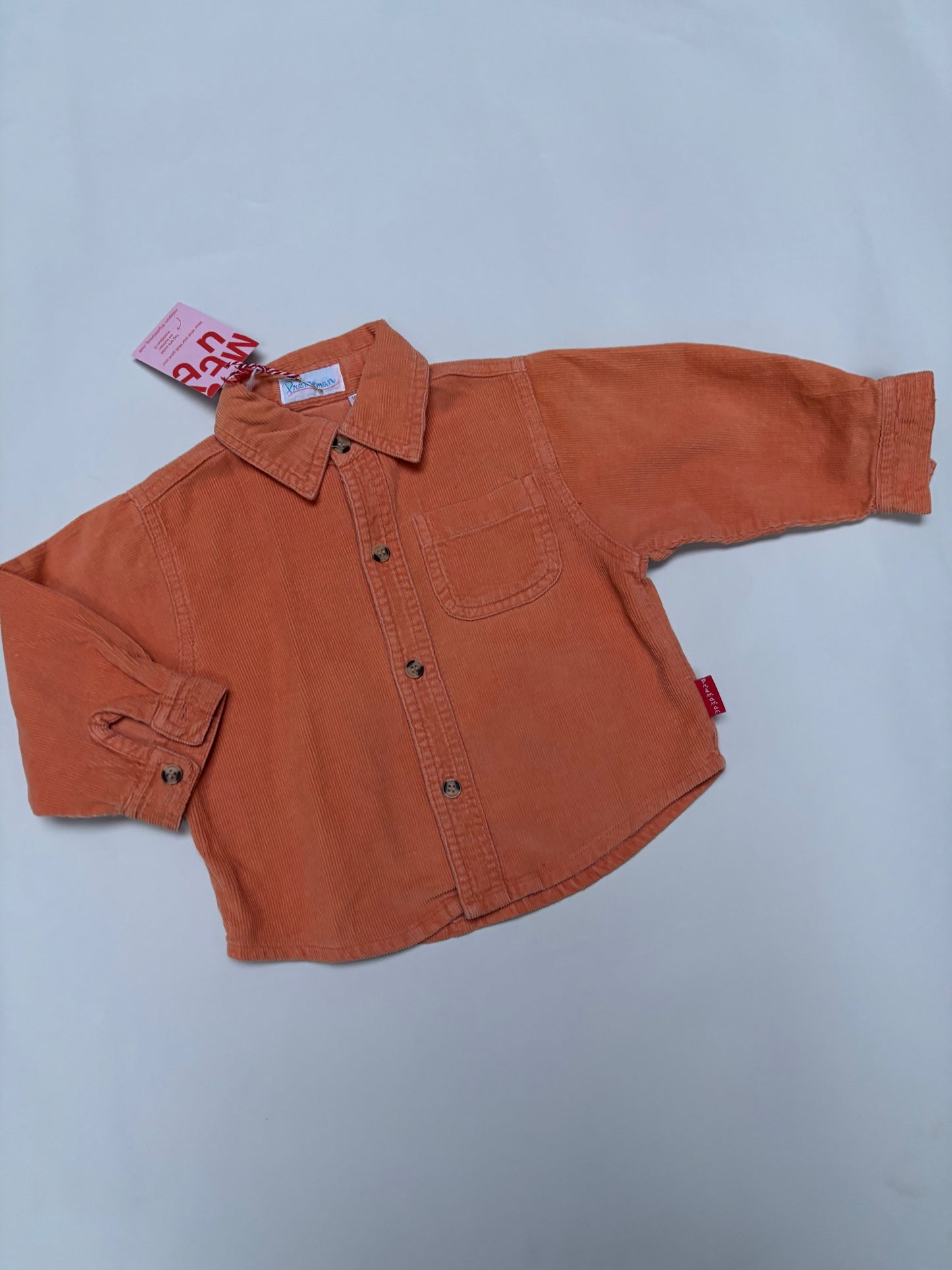 hemd velours (18 mnd)