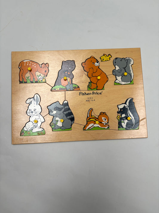 Fisher Price puzzel bosdieren