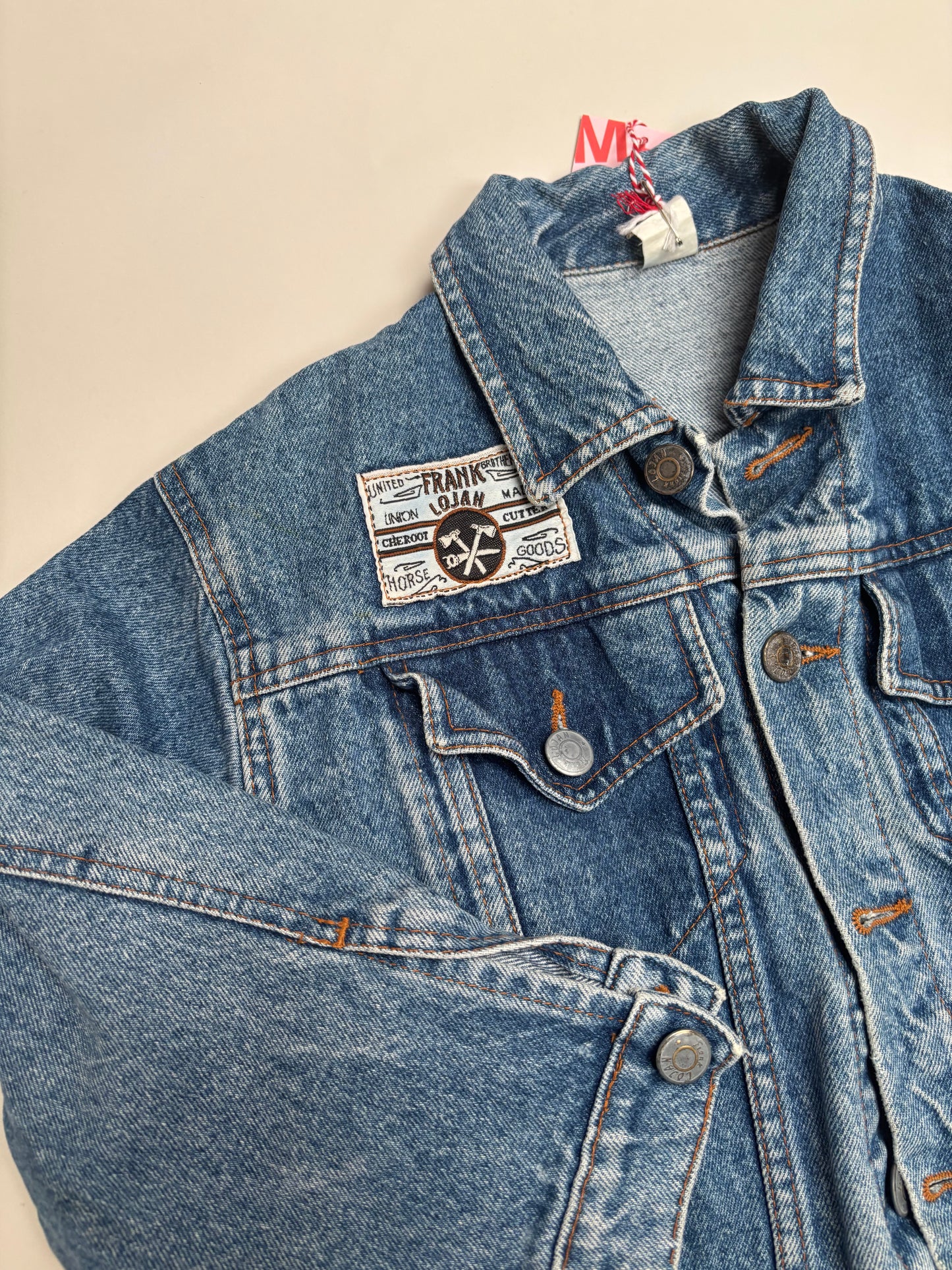 Oversized jeansjas (5/6 jaar)