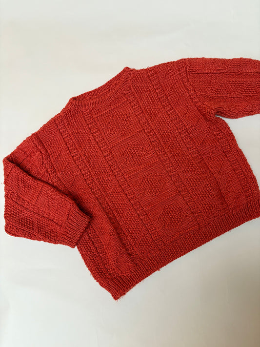 roestkleurige knit (3/4 jaar)