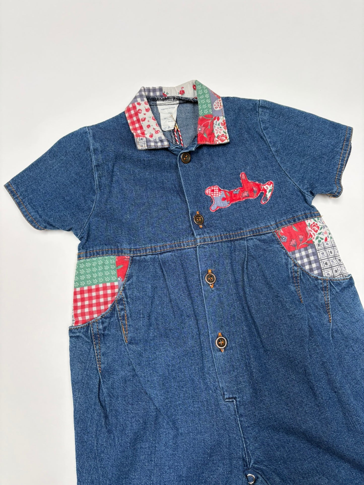 jumpsuit jeans baby (9/12 mnd)