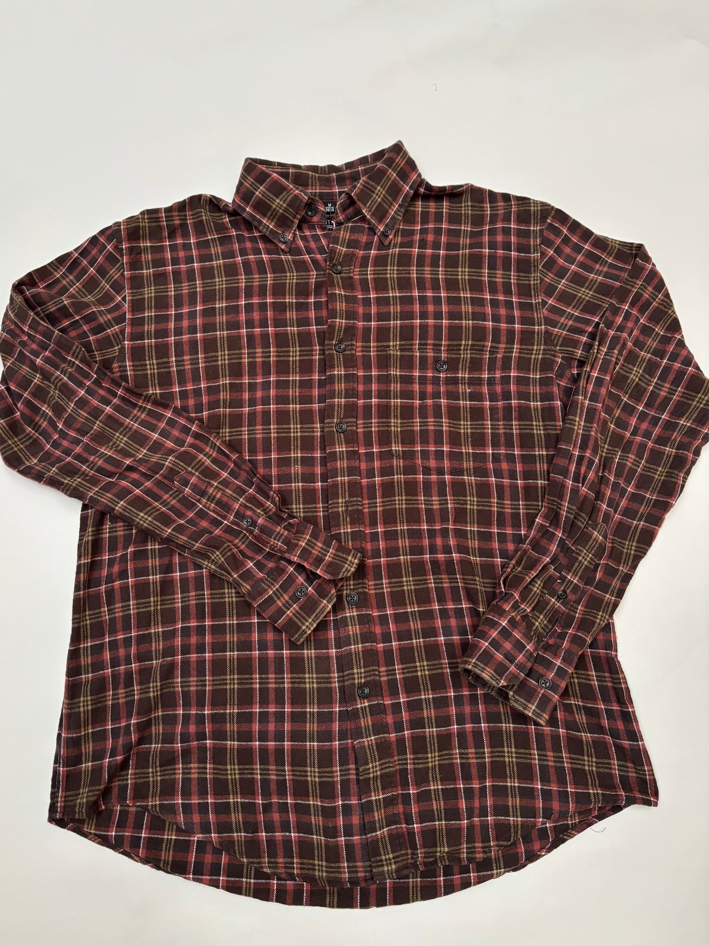 bruin/rood/geel hemd (L)