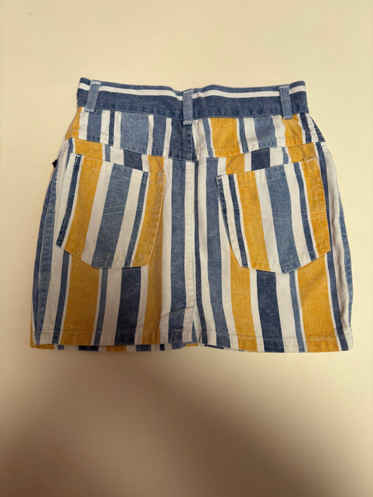 jeansrok strepen (5/6 jaar)