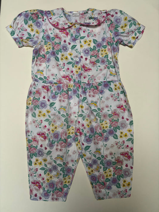 Jumpsuit bloemen (4 jaar)