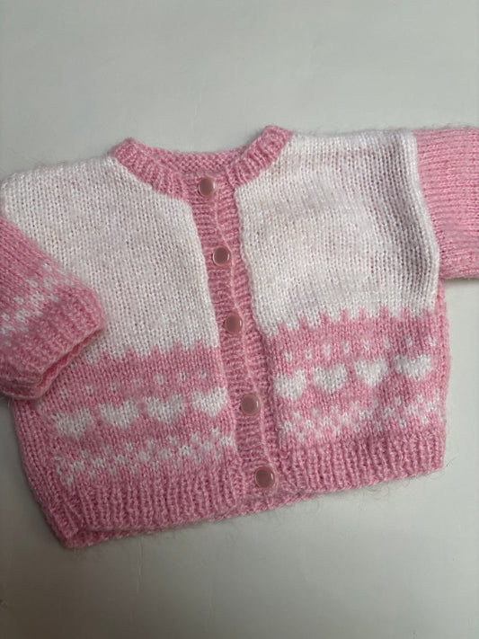 gebreid vestje (6/12 mnd)