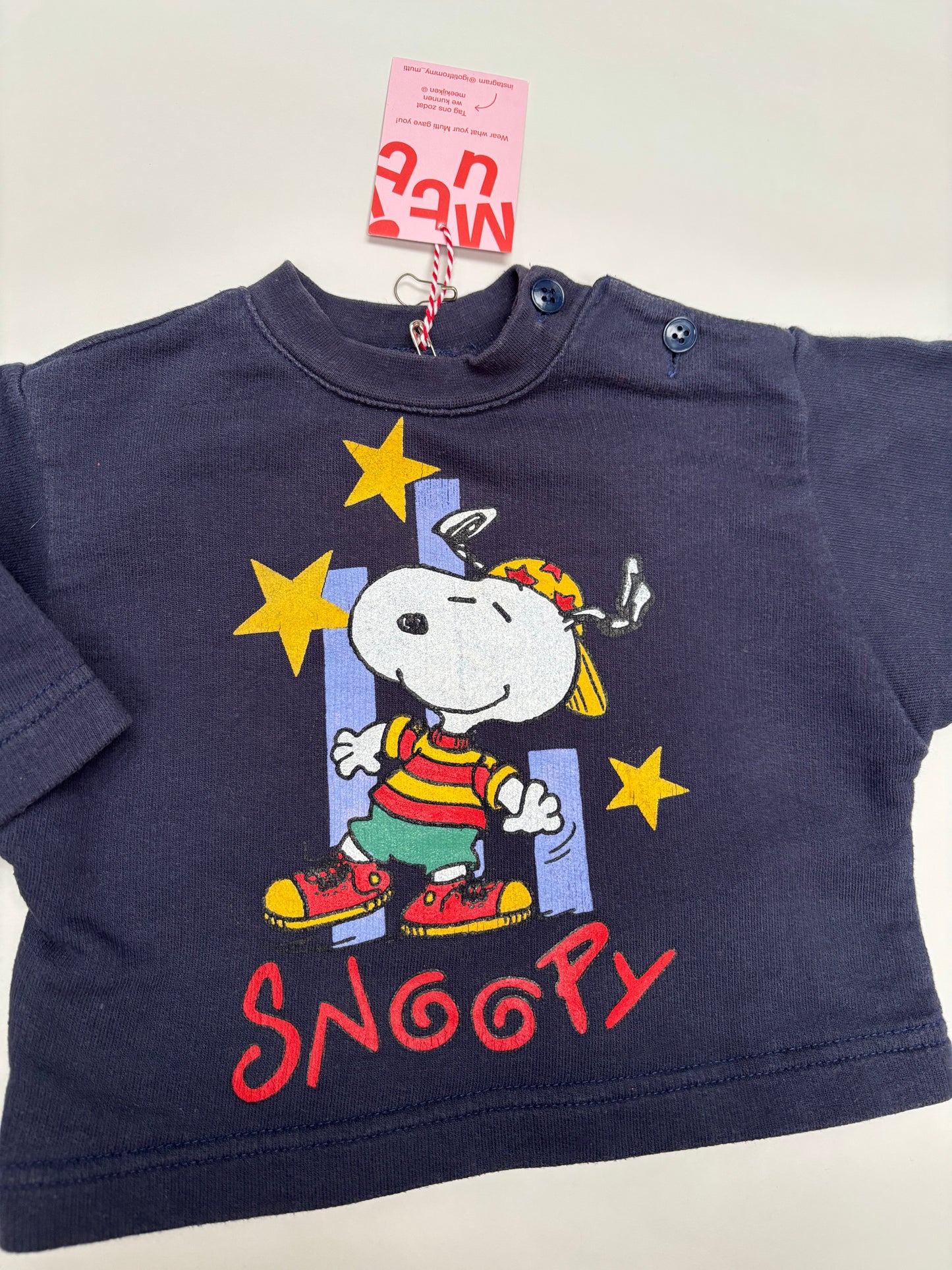 Snoopy sweater (3/6 mnd)