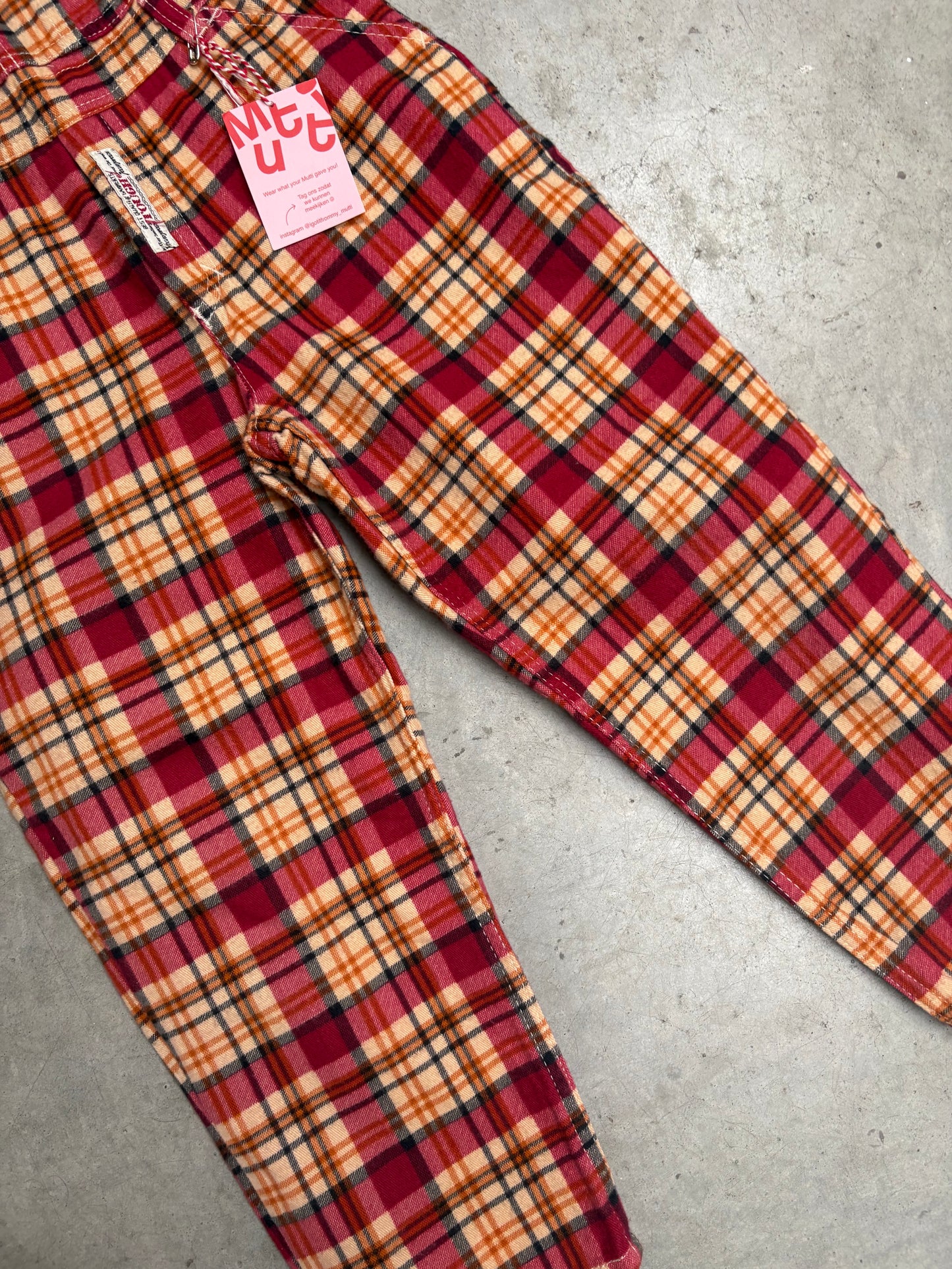 Salopette ruitjes (6 jaar)