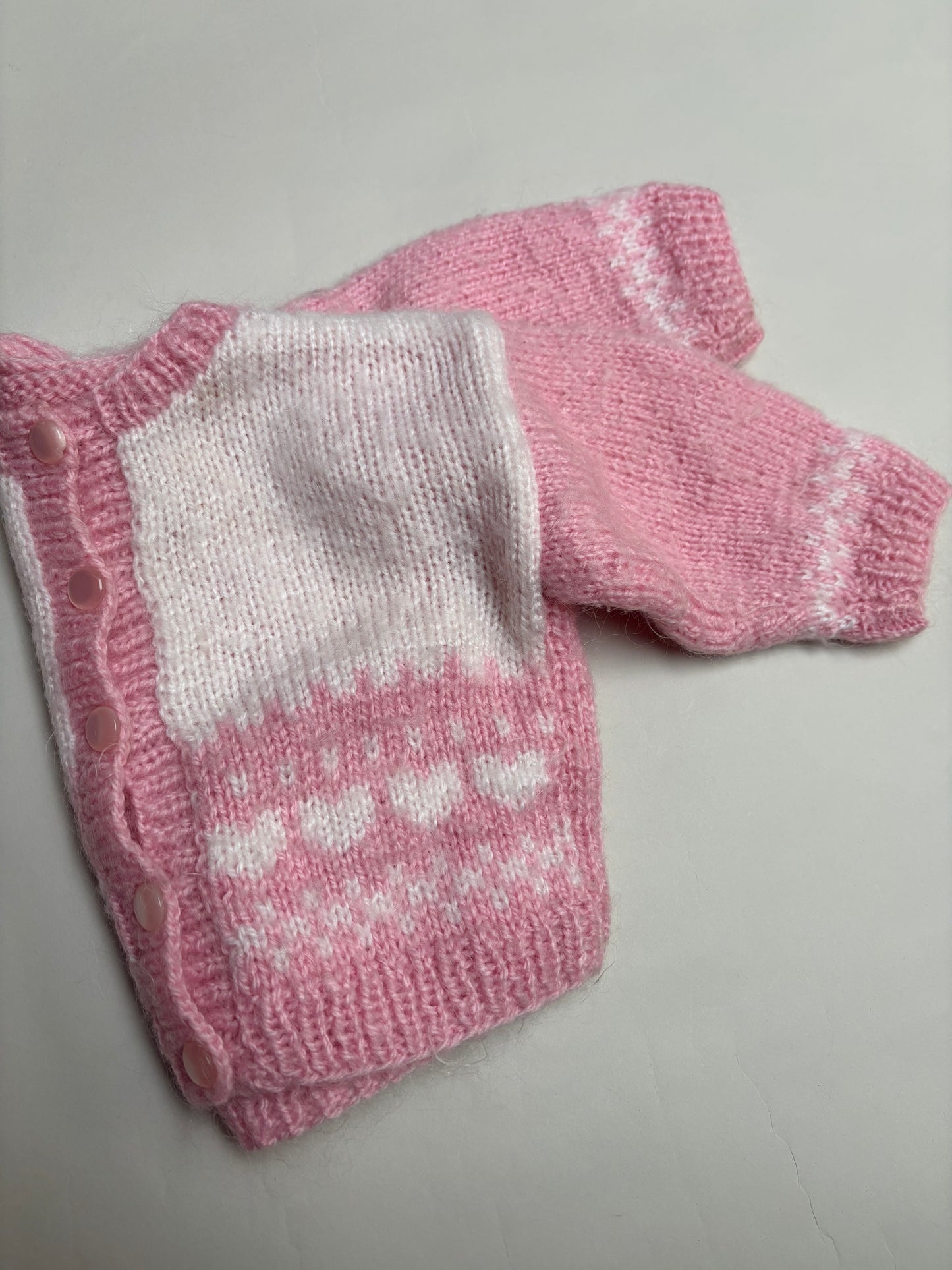 gebreid vestje (6/12 mnd)