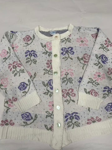cardigan bloemen (S/M)