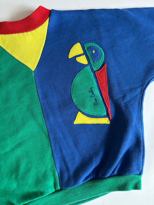 sweater multicolor papegaai (18/24 mnd)