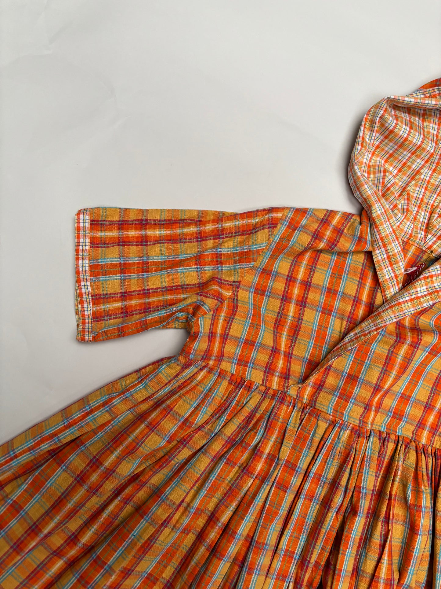 handgemaakte jurk in Oilily stof (7/8 jaar)