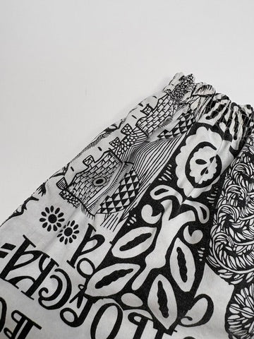 korte short met print (7/8 jaar)