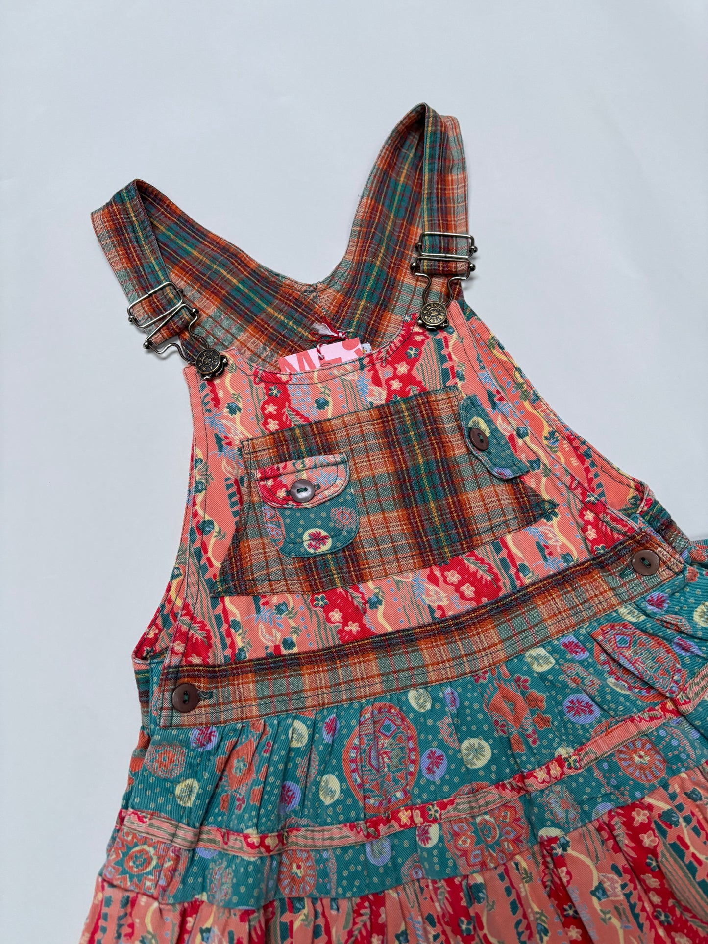 salopettejurk print (6/7 jaar)