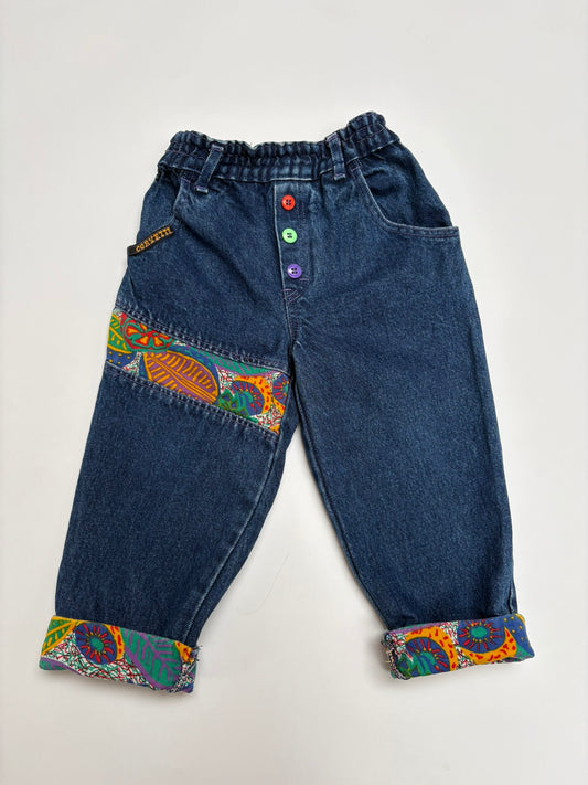jeans met kleurrijke details (2 jaar)