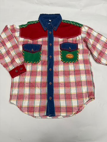 patchwork hemd (8/10 jaar)