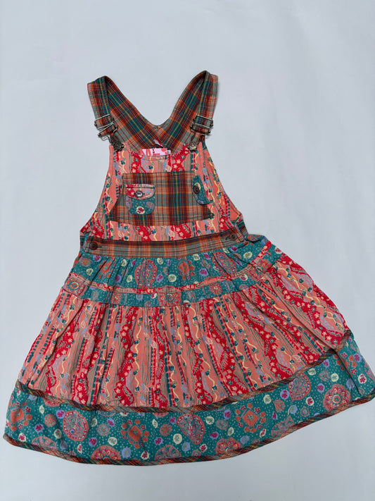 salopettejurk print (6/7 jaar)