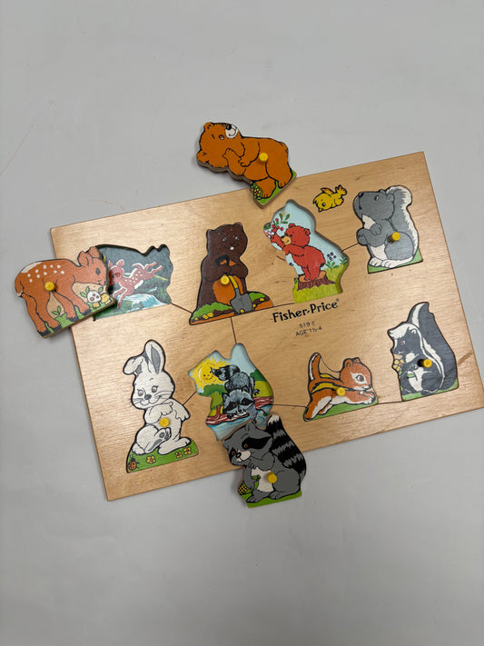 Fisher Price puzzel bosdieren
